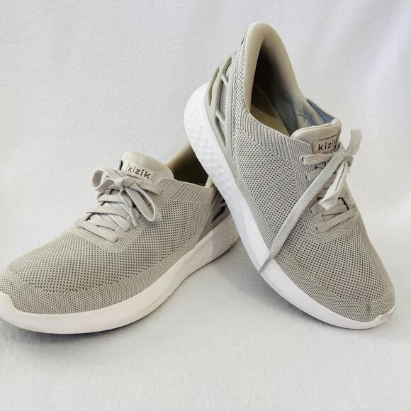 KIZIK Shoes - Kizik Athens Hands Free Knit Sneakers Walking Comfort Shoes Gray Womens 9.5